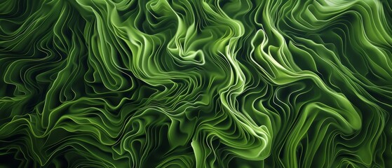 Abstract organic green lines as wallpaper background - obrazy, fototapety, plakaty
