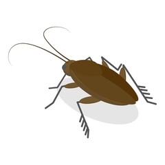 3D Isometric Flat  Set of Insects. Item 2