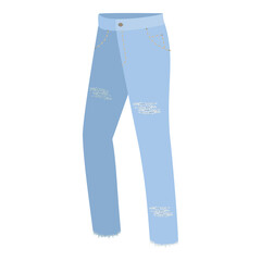 3D Isometric Flat  Set of Jeans Styles. Item 1