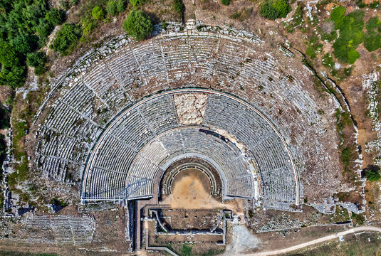 The ancient theater of Dodoni ("Dodona"), Ioannina, Epirus, Greece.