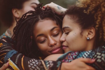 Healing And Support For Victims Of Racial Trauma In Safe Group Environment. Сoncept Racial Trauma Recovery, Safe Group Space, Healing Support, Solidarity Building, Empowerment Workshops