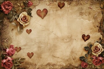 Heartfelt Invitations Featuring Hearts And Roses For Various Memorable Moments. Сoncept Romantic Weddings, Anniversary Celebrations, Sweet Sixteen Parties, Bridal Showers, Valentine's Day Soirées