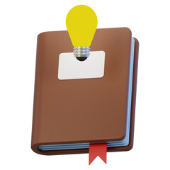 creative book 3d illustration