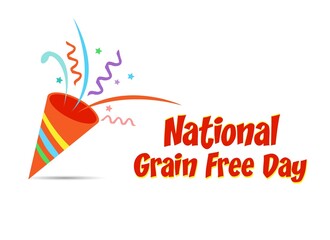 Fototapeta na wymiar National Grain Free Day world famous celebrating festival day