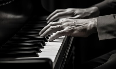 Person Playing Piano With Hands