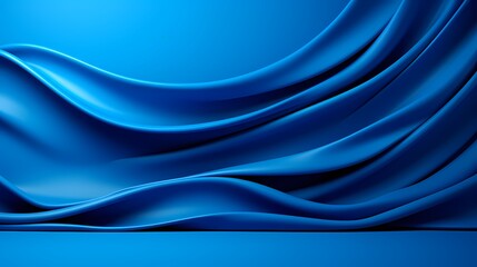 Obraz premium A vivid cobalt blue solid color background