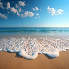 beach with clouds