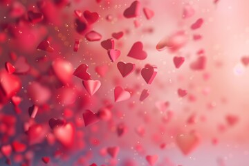 Animated 4K Loop Shows Flying Valentine Hearts Against Pink Backdrop. Сoncept Wedding Decor Ideas, Diy Flower Arrangements, Cozy Winter Fashion, Healthy Recipes With Fresh Ingredients