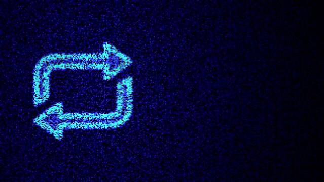 Repeat icon, motion animation with 4 variations, seven-second videos with 1 second of transitions and 5 seconds that can be seamlessly looped.	