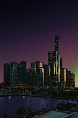 Fototapeta na wymiar Chicago (IL)-USA skyline at night