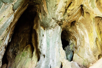 The inside of Thor's Cave, Wetton, Staffordshire.