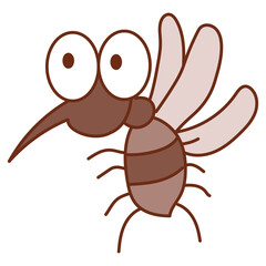 mosquito cartoon doodle
