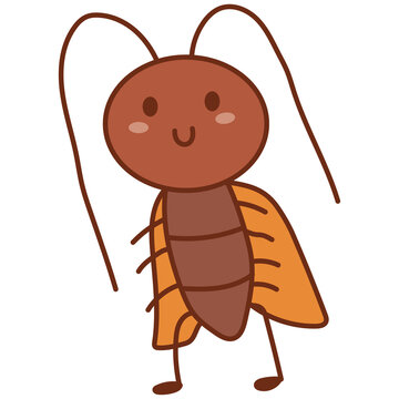 cockroach cartoon doodle