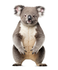 Fototapeta premium Koala standing up, isolated background