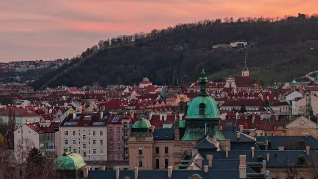 Prague time lapse view