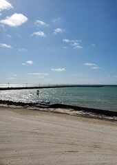 Obraz premium pier on the beach