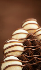 Chocolate Bar Sitting on Top of a Chocolate Egg