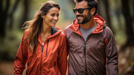 portrait of an adventurous couple exploring the world