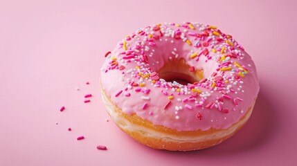 details of the donut, such as its texture, filling and color. A close-up will highlight these details and make the donut more attractive and realistic.