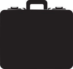 briefcase black and white icon