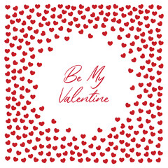 Be My Valentine Card vector illustration