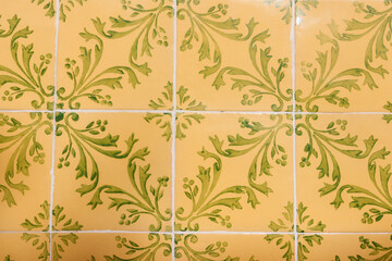 Fototapeta premium Background of the traditional ornate portuguese decorative tiles azulejos