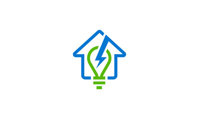 Home Power Minimalist Logo Design