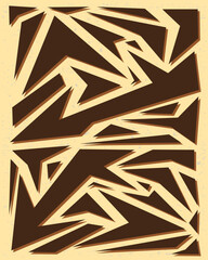 Abstract decorative background pattern in brown color. Modern futuristic vector illustration. Suitable for jersey, logo, card, poster and banner backgrounds.
