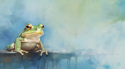 Abstract frog art background