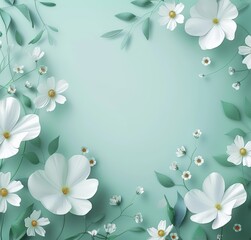 free spring flowers banner