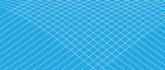 Fototapeta na wymiar abstract seamless repeatable white wave cross line with blue.