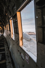 See through plane Iceland