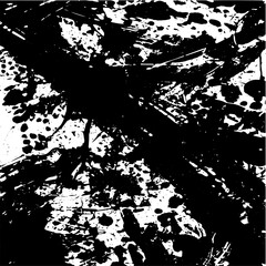 Naklejka premium Grunge background of black and white. Abstract illustration texture of cracks, chips, dot. Dirty monochrome pattern of the old worn surface