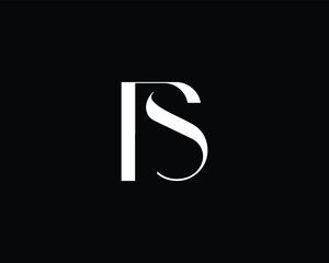 Minimalist Letter PS Logo Design | PS Icon