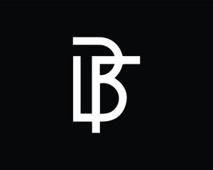 Minimalist Letter BT Logo Design | BT Icon
