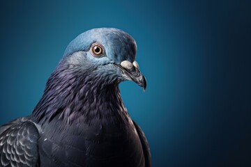 Graceful Pigeon bird. Wild animal gray. Generate Ai
