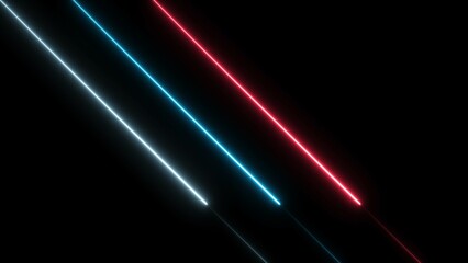 Glowing neon digital stripes line illustration background.