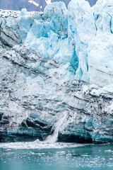 Ice calving on the Margerie Glacier, Glacier Bay National Park,