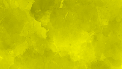eautiful watercolor painting on smooth empty canvas, bright yellow watercolor background with watercolor stains perfect for wallpaper