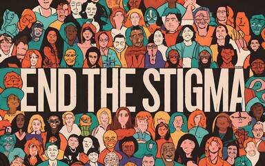 End the stigma - obrazy, fototapety, plakaty