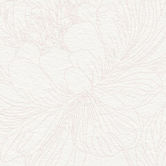 Watercolor peonies flower botanical digital paper