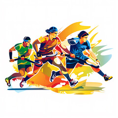 Hockey: Olympic Games cartoon Clip Art