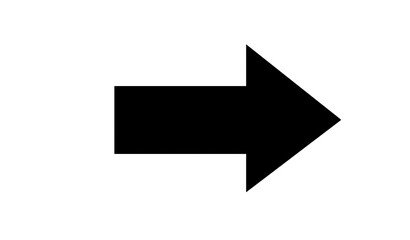 simbolo flecha negra fondo blanco