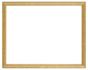 Narrow large picture frame on a transparent background, in PNG format.