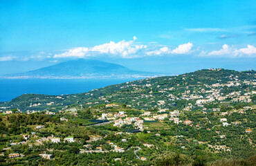 Fototapeta na wymiar Coast of Peninsula of Sorrento, Campania, Italy, Europe.