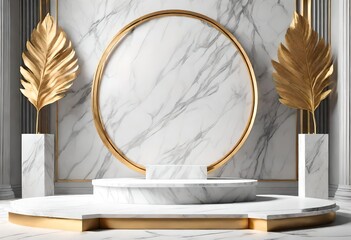 marble podium for product presentation