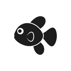 Clownfish vector silhouette