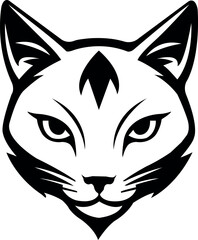 cat vector art and logo design.