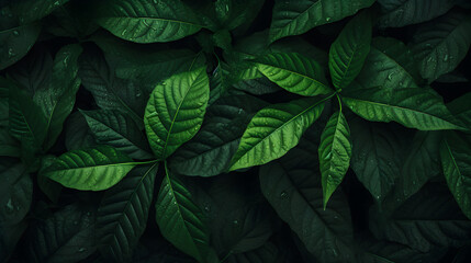 green leaves on black background,,
Green Leaves Texture Pattern Background
