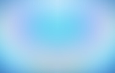 Delicate spectrum light halo on blue background. Symmetrical defocused abstract backdrop.